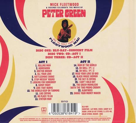 Celebrate the Music of Peter Green and the Early Years of Fleetwood Mac (2 CD + Blu-ray) - CD Audio + Blu-ray di Mick Fleetwood - 3