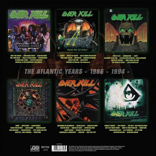 The Atlantic Years 1986-1996 (Vinyl Box Set) - Vinile LP di Overkill - 3