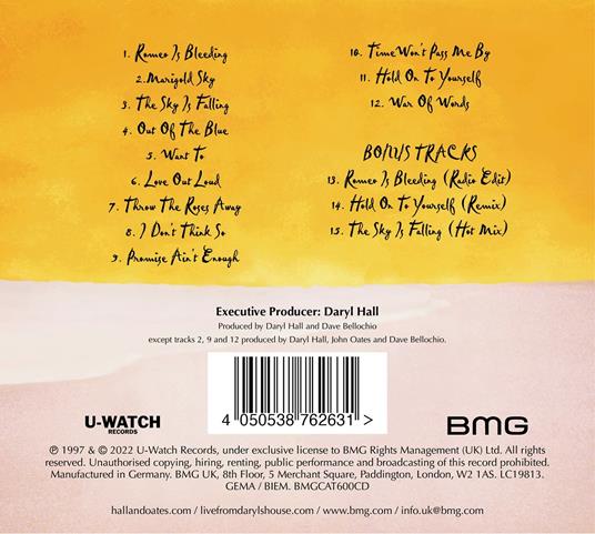 Marigold Sky - CD Audio di Hall & Oates - 3
