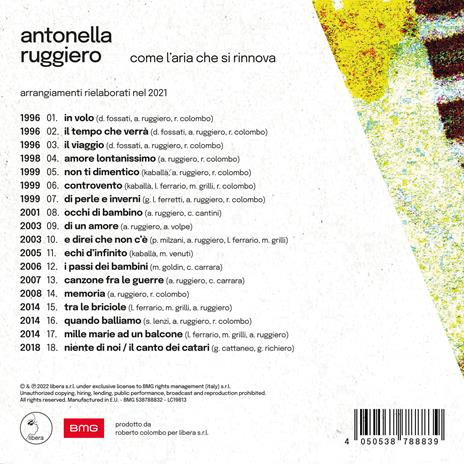 Come l'aria che si rinnova - CD Audio di Antonella Ruggiero - 2