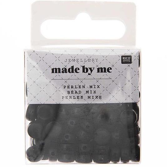 165 perline rotonde 5 x 7 mm - Nero