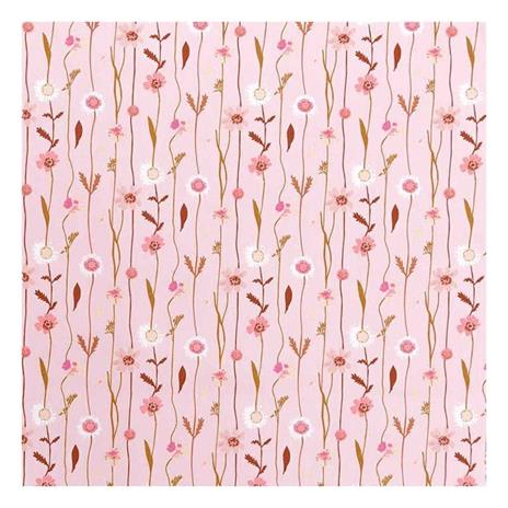 Tessuto di cotone fiori dei campi 50 x 140 cm 122 g / m² - Rosa