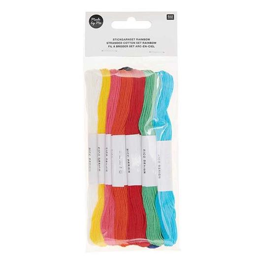 10 fili da ricamo in cotone - Arcobaleno - 2