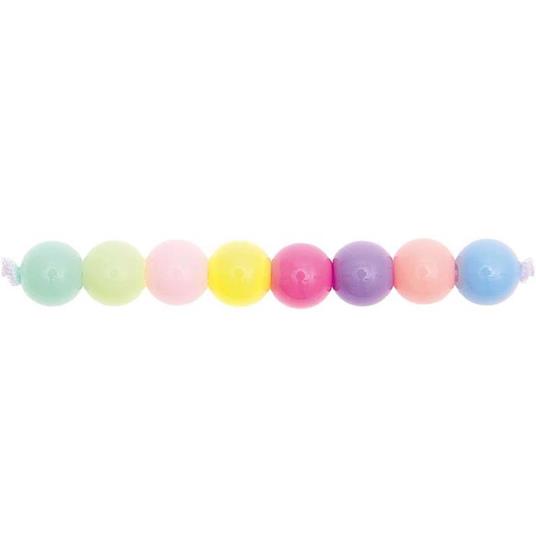 24 perle rotonde 10 mm - Rainbow pastello - 2