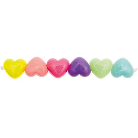 10 perline Hearts - pastello - 2