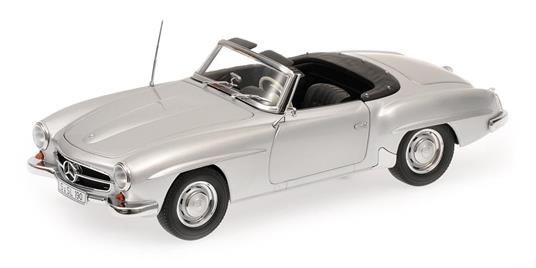 Mercedes Benz 190 SL (W121) 1955 Silver 1:18 Model PM100037031