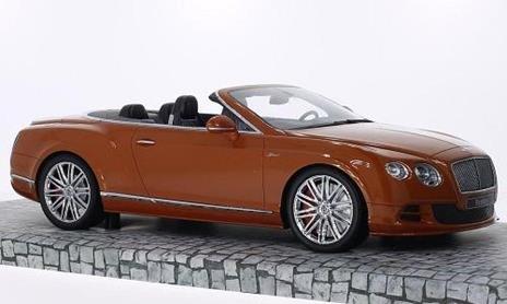 Bentley Continental Gt Speed Convertible 2013 Orange 1:18 Model 107139430 - 2