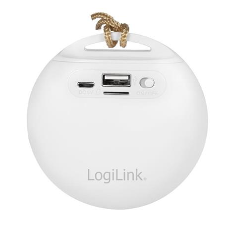 LogiLink SP0055 altoparlante portatile 3 W Altoparlante portatile mono Grigio, Bianco - 5