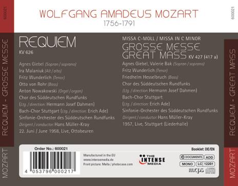 Requiem - Messa K427 - CD Audio di Wolfgang Amadeus Mozart - 2