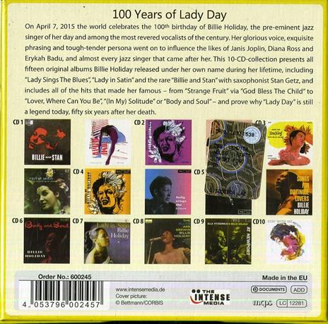100 Years of Lady Day - CD Audio di Billie Holiday - 2