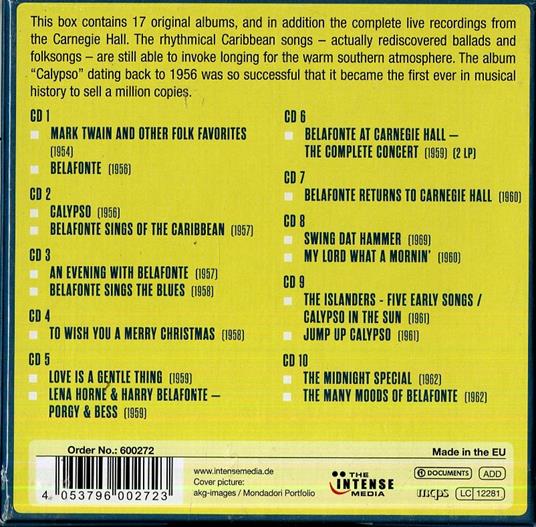 King of Calypso - 17 - CD Audio di Harry Belafonte - 2