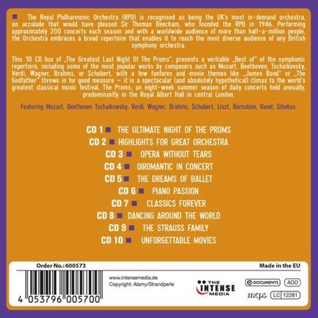 The Greatest Last Night of the Proms - CD Audio di Royal Philharmonic Orchestra - 2