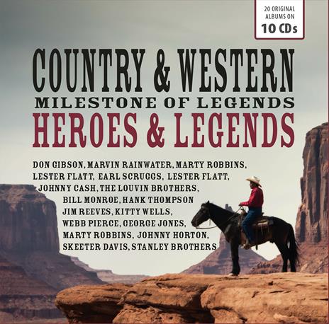 Country & Western Heroes (Box 10 Cd) - CD Audio
