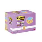 Foglietti riposizionabili  Post-it® Super Sticky Color Notes 47,6x47,6 mm Tower Pack 16 blocchetti da 90 ff