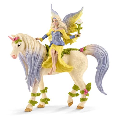 Fata Sera Con Unicorno Fiorito Schleich (70565)