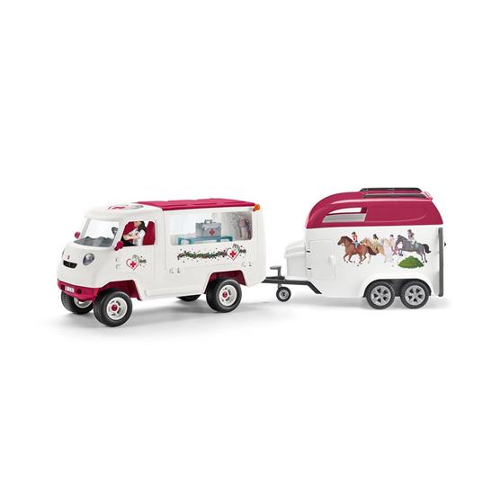 Clinica Mobile Con Veterinaria E Puledro Hannover Schleich (42370) - 6