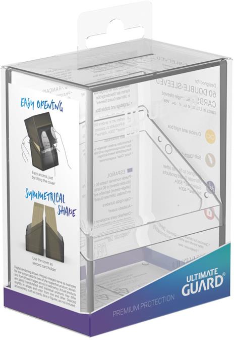 Ultimate Guard Boulder Deck Case 60+ Standard Size Clear - 6