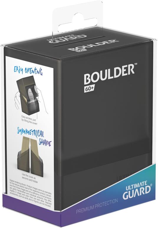 Ultimate Guard Boulder Deck Case 60+ Standard Size Onyx Ultimate Guard - 5