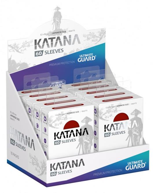Ultimate Guard Katana Sleeves Japanese Size Red (60) - 6
