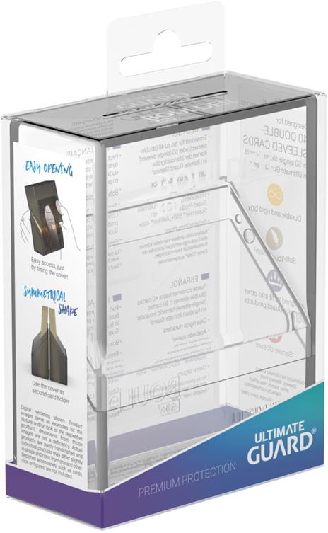 Ultimate Guard Boulder Deck Case 40+ Standard Size Clear - 5