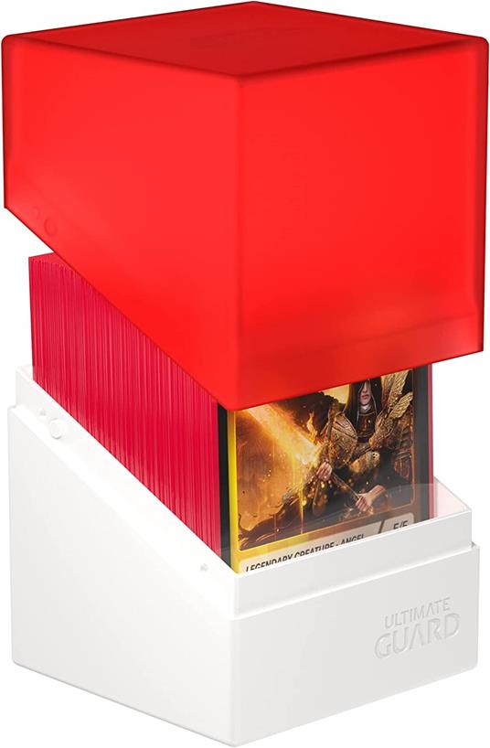 Ultimate Guard Boulder Deck Case 100+ SYNERGY Red/White Ultimate Guard - 3