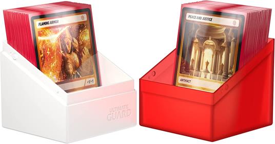 Ultimate Guard Boulder Deck Case 100+ SYNERGY Red/White Ultimate Guard - 4