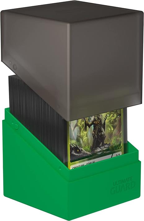 Ultimate Guard Boulder Deck Case 100+ SYNERGY Black/Green Ultimate Guard - 3