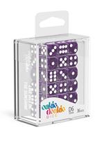 Oakie Doakie Dice D6 Dice 12 mm Marble - Purple (36)