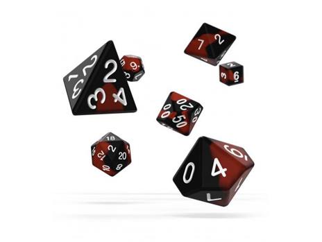 Oakie Doakie Dice RPG Set Glow In The Dark - Lava (7) Oakie Doakie Dice