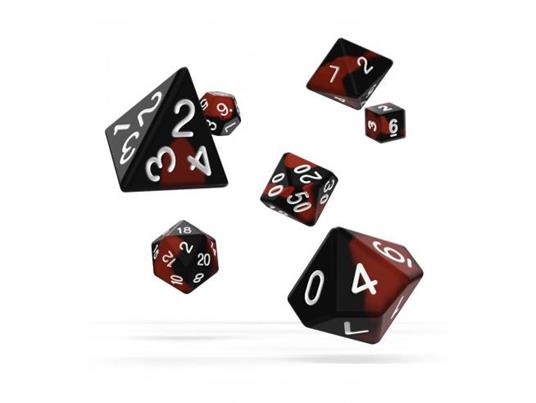 Oakie Doakie Dice RPG Set Glow In The Dark - Lava (7) Oakie Doakie Dice