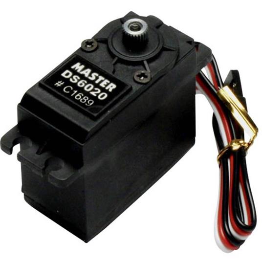 Master Standard Servo DS6020 MG Servo digitale Materiale trasmissione: Titanio Sistema innesto: Uni (Graupner / JR /