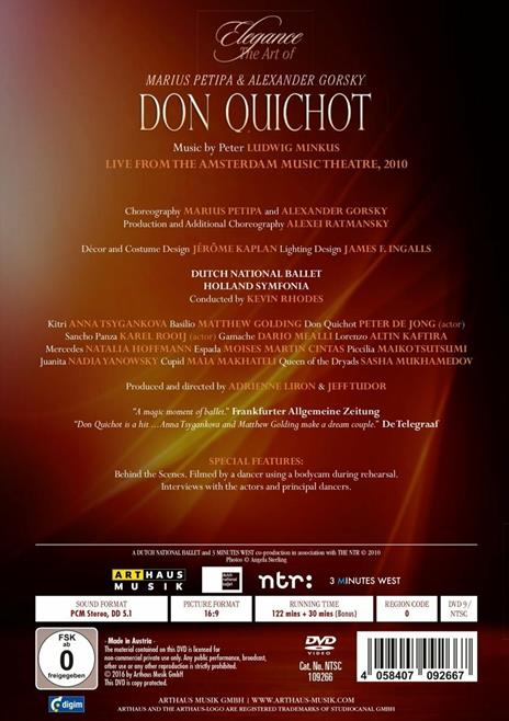 Don Quichot. Marius Petipa & Alexander Gorsky (DVD) - DVD di Aloisius Ludwig Minkus - 2