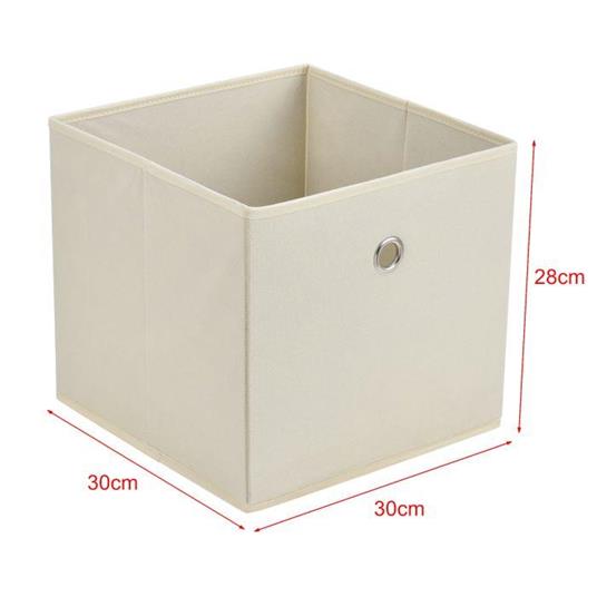 10,5 x 10,5 x 20,5 cm QY-SC11-3 confezione da 3 Contenitori pieghevoli in tessuto 3 pezzi 