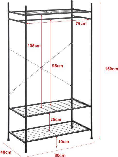Asta per Armadio Regolabile in Acciaio Inossidabile Appendiabiti Senza Perforazione Appendiabiti per Finestra del Balcone 4 Fyearfly Asta per Armadio Regolabile