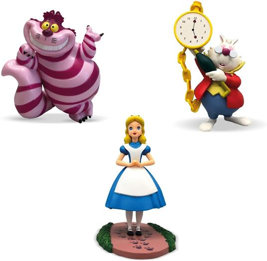 Bullyland 11402 - Figura giocattolo Walt Disney Alice nel paese delle meraviglie, coniglio bianco, circa 8,1cm, ideale come decorazione per torte, dettagliata, senza PVC, regalo per bambini, Colorato - 2