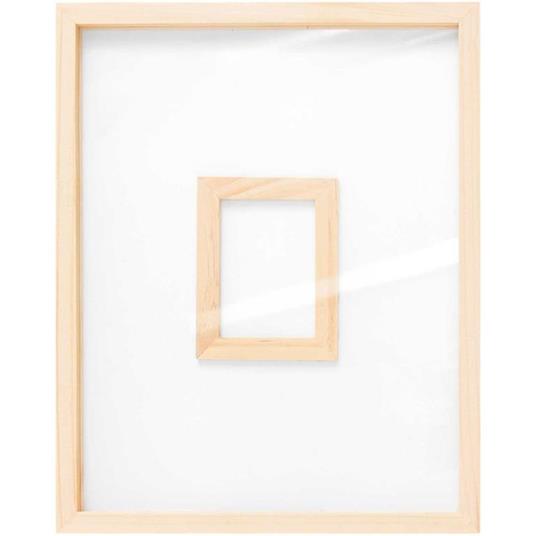 Libro degli ospiti Cornice in legno - 24x30 cm - Rico Design