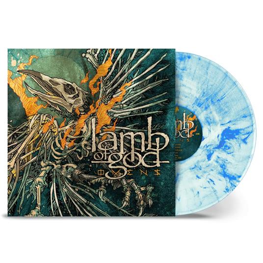 Omens (White and Sky Blue Marbled Vinyl) - Vinile LP di Lamb of God