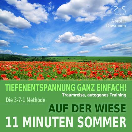 11 Minuten Sommer - Tiefenentspannung ganz einfach! Auf der Wiese - Traumreise, Autogenes Training - mit der 3-7-1 Methode - mit Naturklängen und Entspannungsmusik 432 Hz