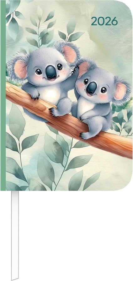 ALPHA EDITION - Agenda 2026, 8x11,5 cm, Lady Journal Mini Koala
