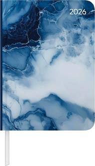 ALPHA EDITION - Agenda 2026, 10,7x15,2 cm, Daily Journal Marble