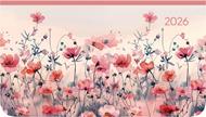 ALPHA EDITION - Agenda 2026, 15,6x9 cm, Ladytimer Pad Flower Field