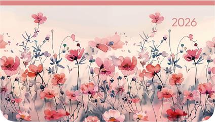 ALPHA EDITION - Agenda 2026, 15,6x9 cm, Ladytimer Pad Flower Field