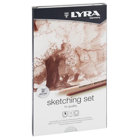 Set Lyra Rembrandt High Quality Sketching Pencil. Astuccio in metallo 11 pezzi