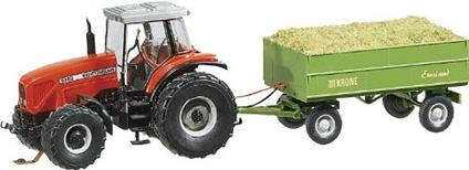 Faller: 1/87 Mf Tractor Met Aanhanger (Wiking)