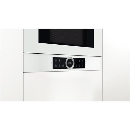 Bosch Serie 8 BFL634GW1 forno a microonde Da incasso Solo microonde 21 L  900 W Bianco - Bosch - Casa e Cucina | IBS