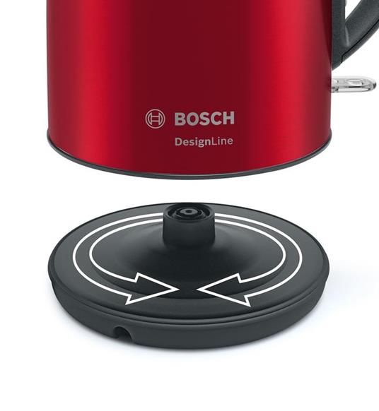 2400 Bosch TWK3P424 DesignLine colore: Rosso/Grigio Bollitore 1,7 litri 