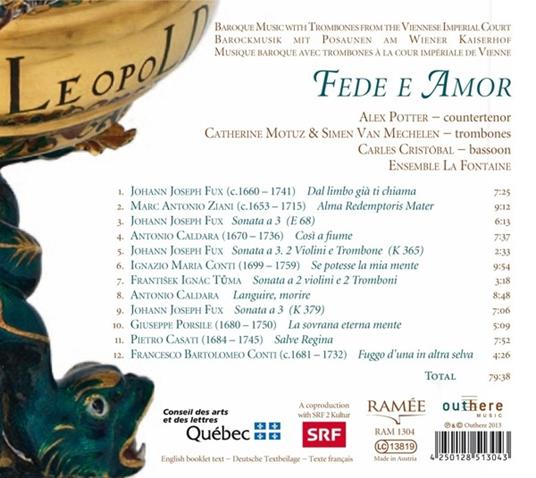 Fede e Amor - CD Audio di Ensemble La Fontaine - 2