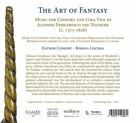 The Art of Fantasy - CD Audio di Alfonso Ferrabosco - 2