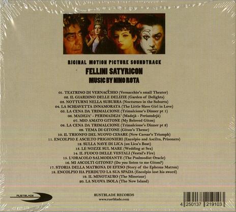 Fellini's Satyricon (Colonna sonora) (Digipack) - CD Audio di Nino Rota - 2