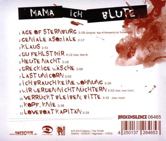 Mama, Ich Blute - CD Audio di Toten Crackhuren Im Kofferraum - 2